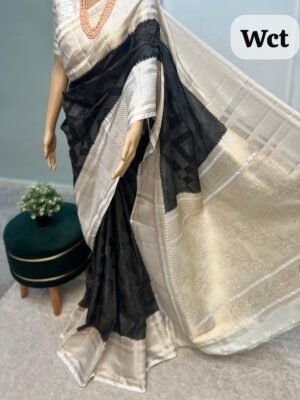 Dupion silk saree