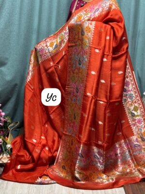 BANASARI TUSSAR SILK PAITHANI BORDER