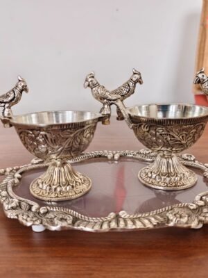 GERMAN SILVER TRAY SET