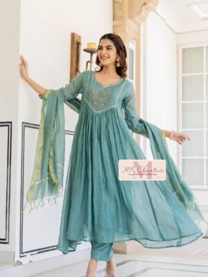 Premium chanderi salwar set