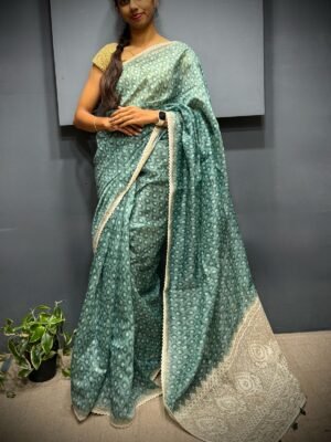 Soft designer chanderi saree
