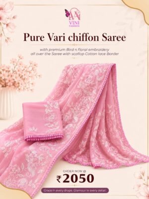 Pure Vari Chiffon Saree